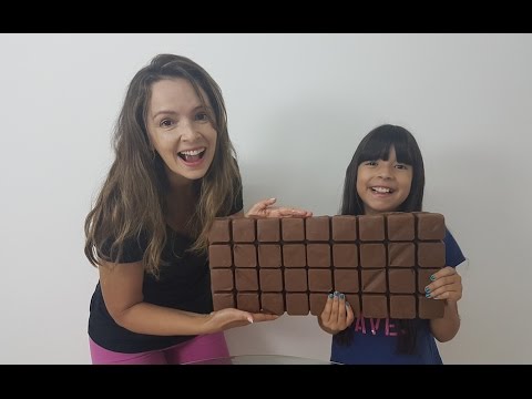 BARRA DE CHOCOLATE GIGANTE (BEL PERDEU O IPHONE 7 E TODAS AS CAPINHAS)!