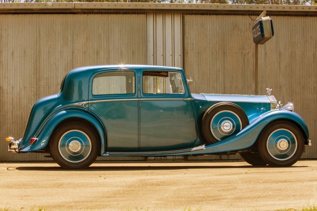 <b>1936 Rolls-Royce 25/30HP</b><br>
Once owned by English artist Frank Salisbury, the “royal blue” Rolls-Royce made its ...