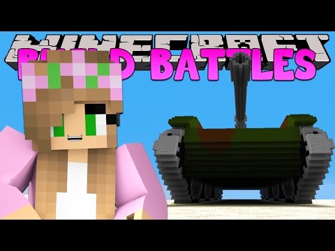 Minecraft Little Kelly : BUILD BATTLE -EPIC TANKS w/ LittleLizard