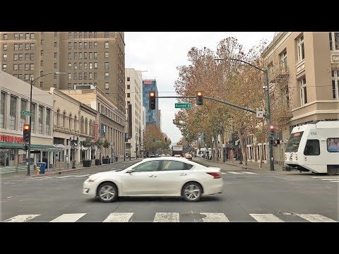 Driving Downtown - Silicon Valley’s Capital - San Jose California USA