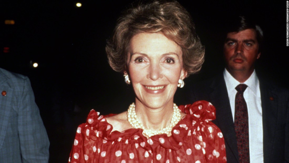 Former first lady &lt;a href=&quot;http://www.cnn.com/2016/03/06/politics/nancy-reagan-dies-obit/index.html&quot; target=&quot;_blank&quot;&gt;Nancy Reagan&lt;/a&gt;, who joined her husband on a storybook journey from Hollywood to the White House, died of heart failure on March 6. She was known as a fierce protector of her husband, President Ronald Reagan, as well as a spokeswoman of the &quot;just say no&quot; anti-drug campaign. She was 94. 