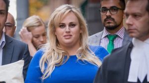 Actress Rebel Wilson leaves the Supreme Court on Wednesday in Melbourne.