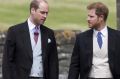 Prince William, Duke of Cambridge and Prince Harry arrive for the wedding ceremony of Pippa Middleton to James Matthews.