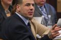 Former New England Patriots tight end Aaron Hernandez.