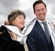 All smiles: Gai Waterhouse and Adrian Bott at Randwick.