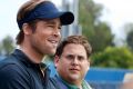 Brad Pitt as Billy Beane and Jonah Hill as Peter Brand in 2011 movie <i>Moneyball<i/>. Brand is the fictionalised ...