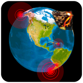 Quake & Volcano: 3D Globe Map