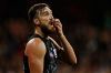 GEELONG, AUSTRALIA - MAY 25: Charlie Dixon of the Power looks on during the 2017 AFL round 10 match between the Geelong ...