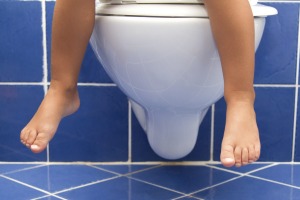 Some children have trouble toilet training because they are afraid of the toilet.