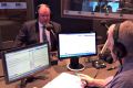 Robert Doyle in the 3AW studio with Neil Mitchell.