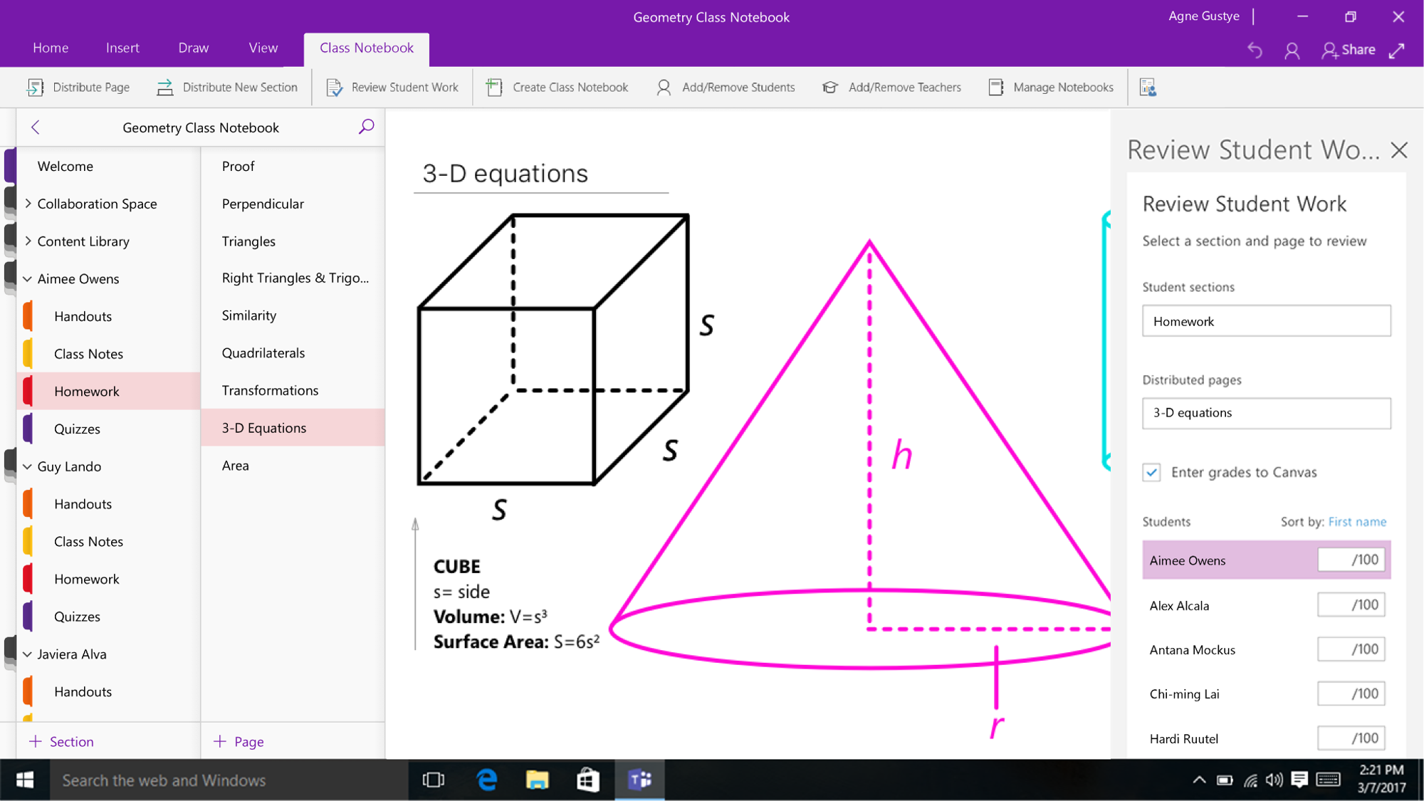 Teachers can quickly review of student work and grade assignments, which can be entered in your Learning Management System (LMS).