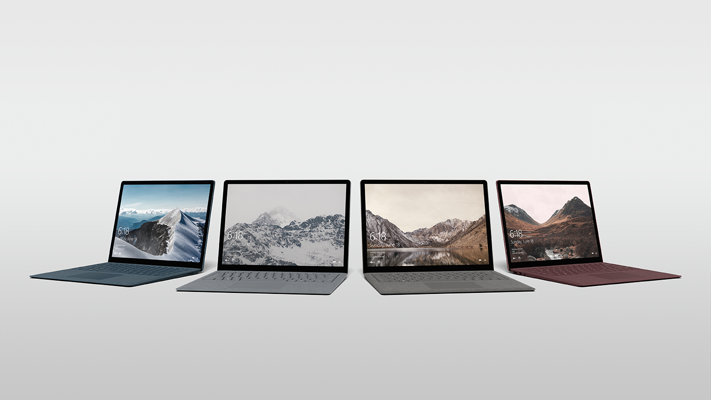 Surface Laptop is our most personal laptop, and it comes in four rich tone-on-tone colors – Platinum, Burgundy, Cobalt Blue and Graphite Gold – designed for peoples’ individual style.