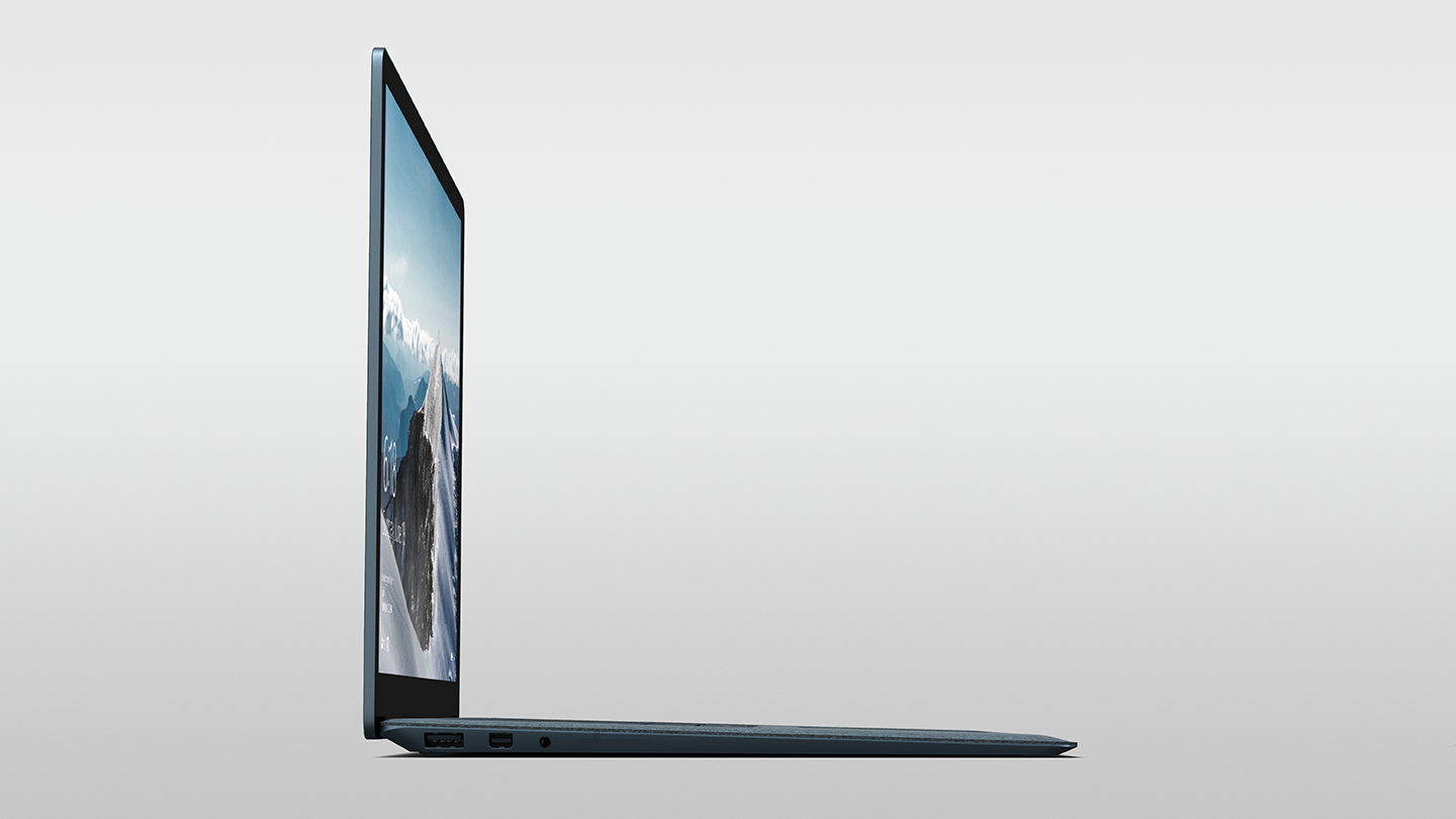 Incredibly thin and light, Surface Laptop strikes the right balance of performance, portability and beautiful design.