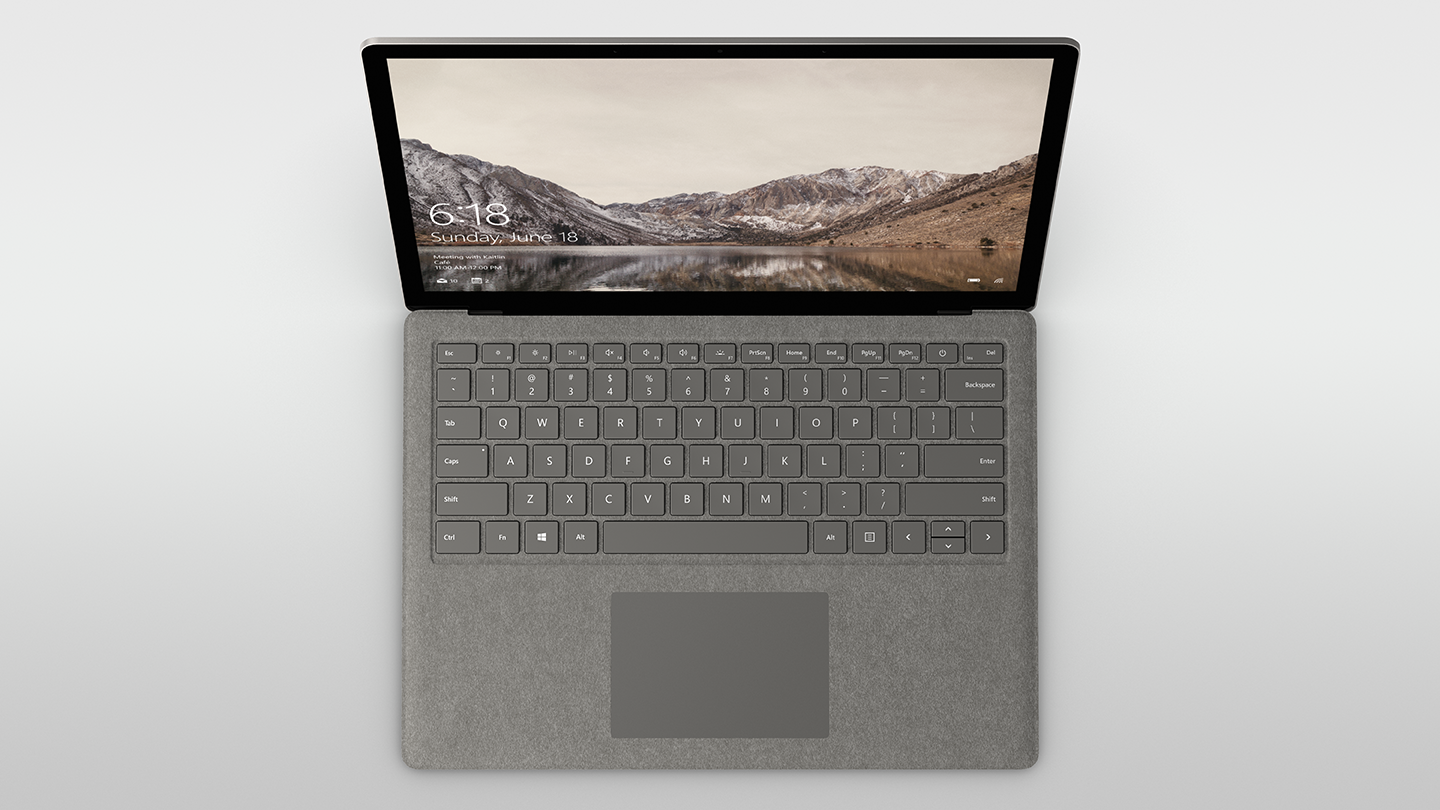 Surface Laptop is meticulously crafted to balance performance and portability with premium design and materials.