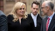 Actress Rebel Wilson arriving for her case in the Supreme Court, Melbourne. Photo: PENNY STEPHENS. The Age. 26TH MAY 2017