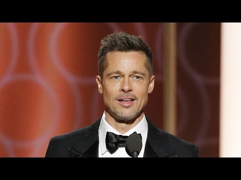 Brad Pitt Makes Surprise Appearance at Golden Globes Gets Standing Ovation