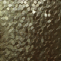  - Metallic Hexagon Silver - Wall & Floor Tiles