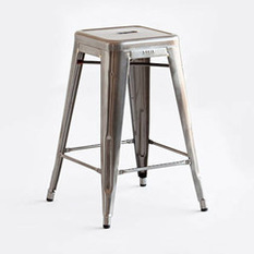  - Tolix French Steel Barstools - Bar Stools And Counter Stools