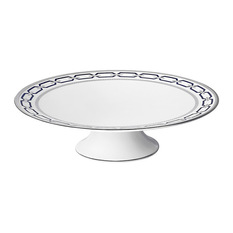  - Wedgwood - Vera Wang Nouveau Indigo Footed Cake Plate - Dessert and Cake Stands