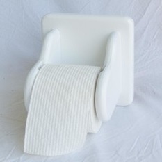  - Toilet Roll Holder – Wooden – Square Back – Wall Mounted -Wooden drop-in spindle - Toilet Paper Holders