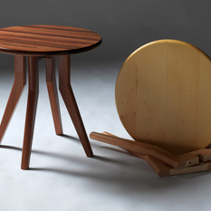  - Round Side Table by Alfred Buchinger - Side Tables and Accent Tables