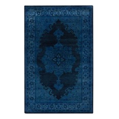  - Antique Wash Overdye Rug in Cobalt Blue - Rugs