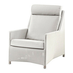  - Cane-line Diamond Highback Chair Tex White - Outdoor Lounges