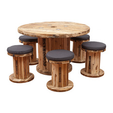  - Spindle Table Set - Outdoor Dining Sets