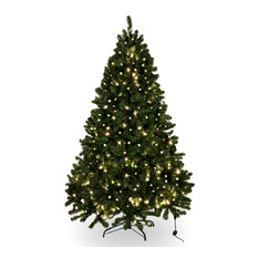  - 7ft Prelit Christmas Tree Forest Pine 500 Leds Hinged - Christmas Trees