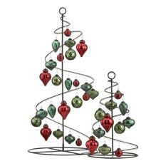  - Bronze Swirl 36" Ornament Tree in Christmas Decorating | Crate and Barrel - Holiday Accents and Figurines