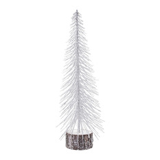  - Glitter Tree - White - Christmas Trees