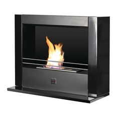  - EZY FLAME COMPACT – BLACK - Indoor Fireplaces