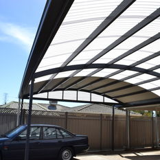  - COLORBOND(R) and Polycarbonate Curverd Patio Carport - Roofing and Gutters