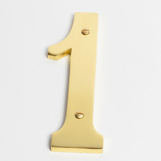  - Numeral Brass Sandleford 150mm 1 Brass - House Numbers