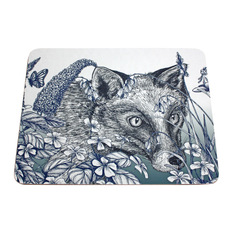 Cream Cornwall - Fox Lacquered Coaster - Coasters