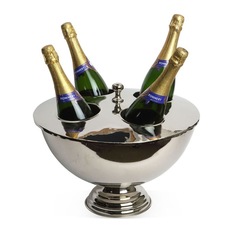 Culinary Concepts London - Culinary Concepts Ascot 4-Bottle Nickel Plated Champagne Ice Bucket, Large - Ice Buckets and Tools