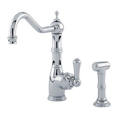 Perrin & Rowe - Perrin & Rowe Aquitaine kitchen tap with spray rinse - Kitchen Mixers