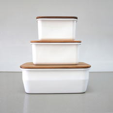  - Enamel Storage Containers - Food Storage Containers