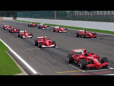 Ferrari Formula 1 Corse Clienti - EPIC Line up! V8/V10/V12