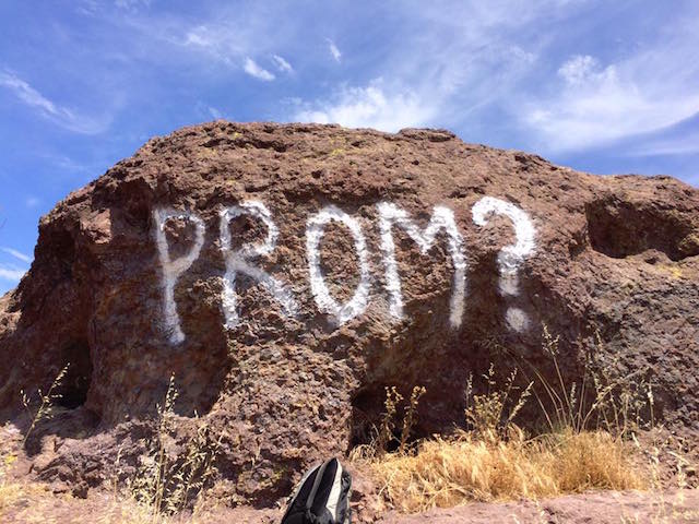 Park Rangers Searching For Jerk Who Defaced Rock With 'Promposal' Message