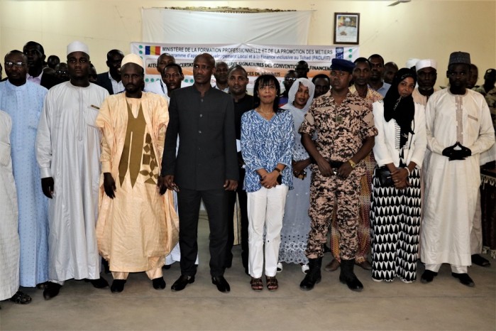 La DP avec les participants au lancement de l'atelier