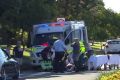 An elderly man died in hospital overnight after being hit by a car while using a pedestrian crossing on May 24.