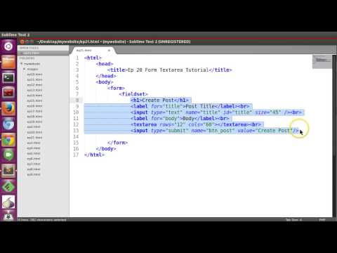 HTML Bassic Tutorial - Ep21 HTML Form Fieldset