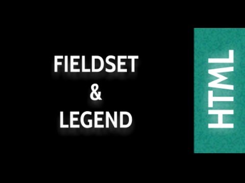 HTML Web Design Tutorials: HTML Fieldset and Legend Lesson 26