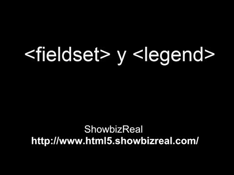 fieldset y legend