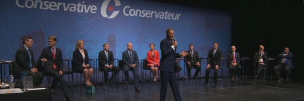 Screenshot from 2017 Conservative leadership debate in Toronto/CPAC