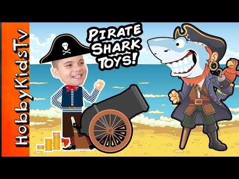 World's Biggest PIRATE SHARK Egg! Surprise Pool Family Fun Imaginext Fisher Price Toys HobbyKidsTV