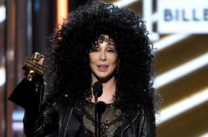 Cher accepts the Billboard Icon on Sunday in Las Vegas.