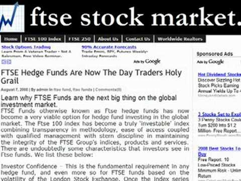 FTSE - Learn what the Ftse 100, Ftse 250 and the Ftse 350 Are