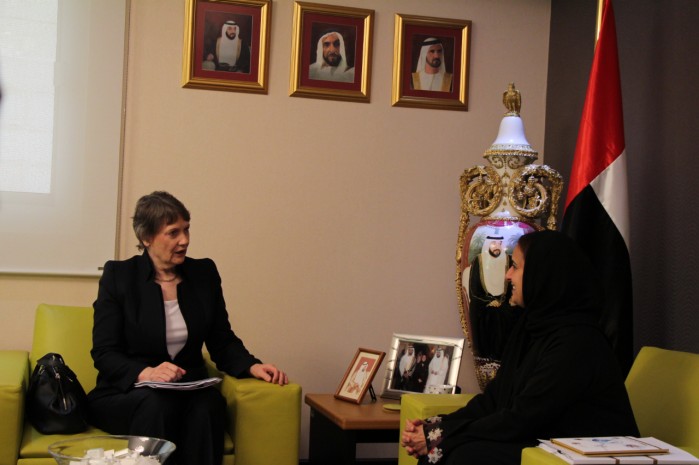  Helen Clark with Sheikha Lubna